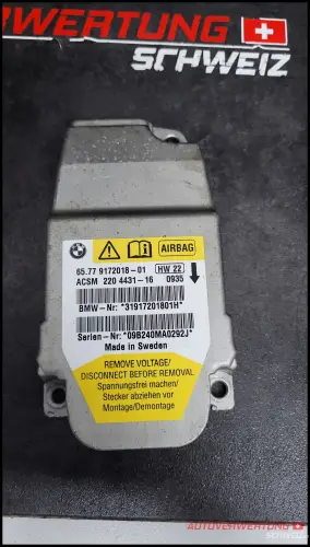 Airbagsteuergerät BMW  65779172018 / 2204431-16 / 9172018-10
